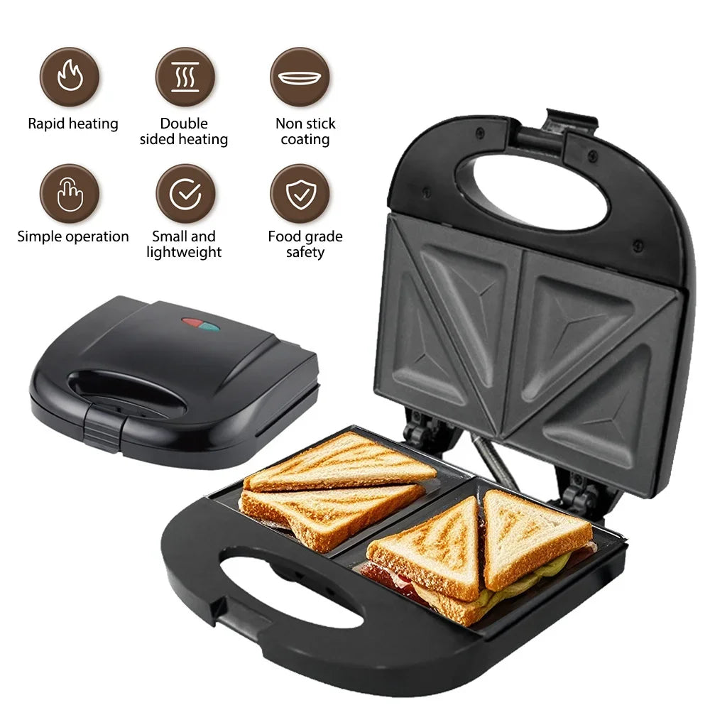 Electric Waffle Maker With Non-stick Iron Pan