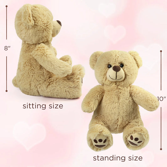 8'' Stuffed Brown Teddy Bear Plush Toy