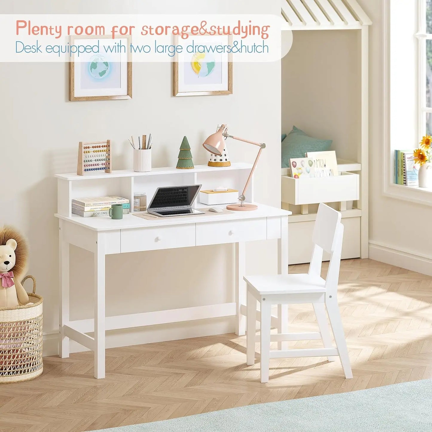 Kids Wooden Study Desk and Chair