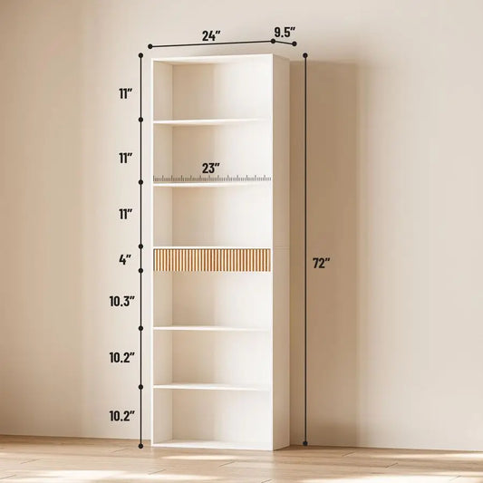 7 Tier Bookshelf with Storage Drawer