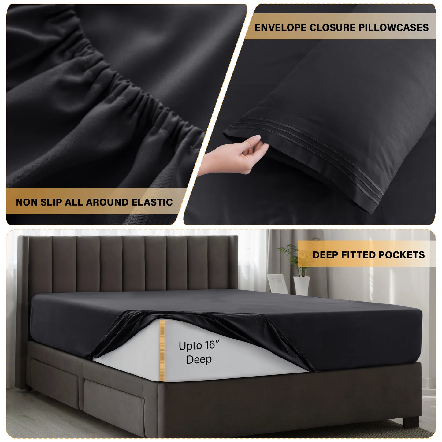 LUX Décor Microfiber Sheet Set