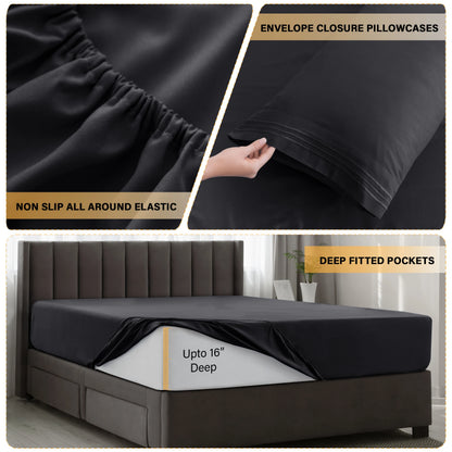 LUX Décor Microfiber Sheet Set