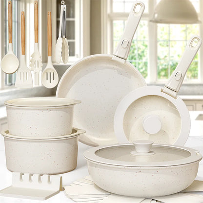 Nonstick Pots and Pans With Sensor Handles