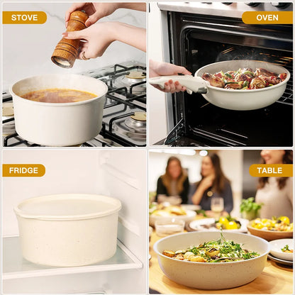 Nonstick Pots and Pans With Sensor Handles