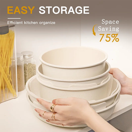 Nonstick Pots and Pans With Sensor Handles