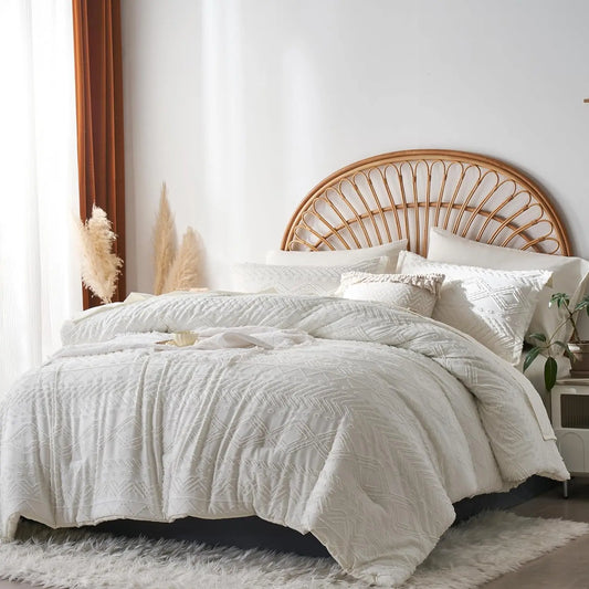 7-Pcs Bohemian tufted Comforter sets