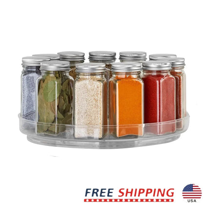 Clear Plastic Turntable Organizer