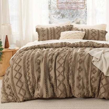 Bedsure Tufted Boho Comforter Set