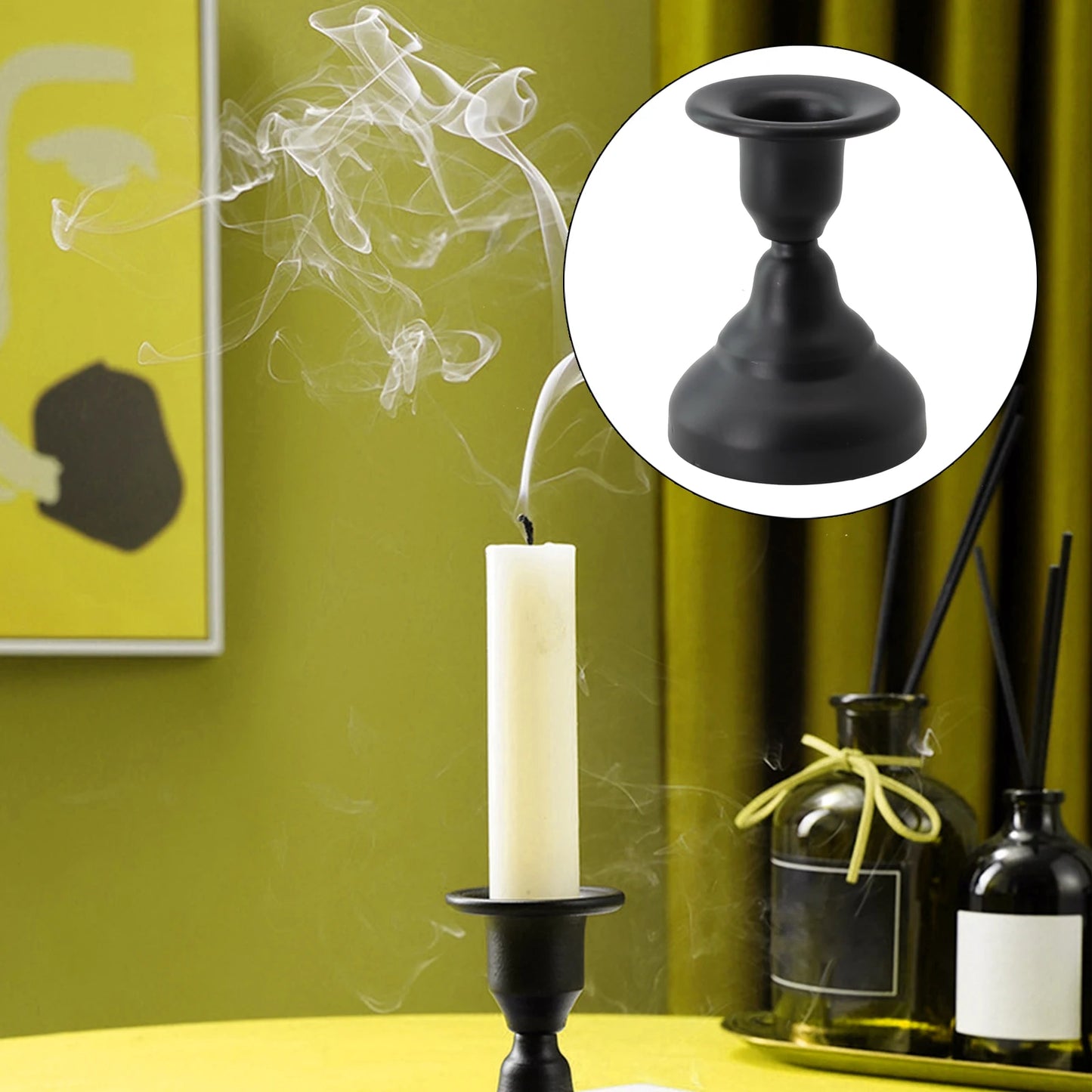 Vintage Metal Candlestick Candle Holders