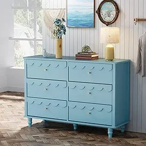 Girls Scalloped Organizer Storage with Drawers