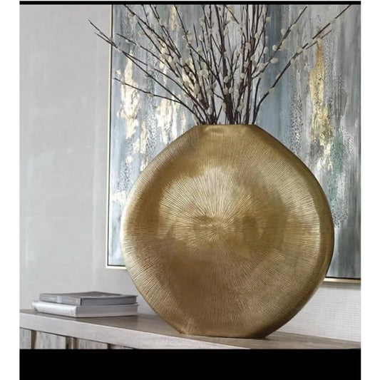 Modern Gold Metal Vase