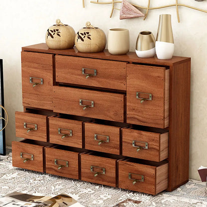 12 Drawer Wooden Apothecary Cabinet