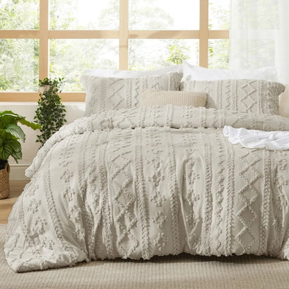 Bedsure Tufted Boho Comforter Set