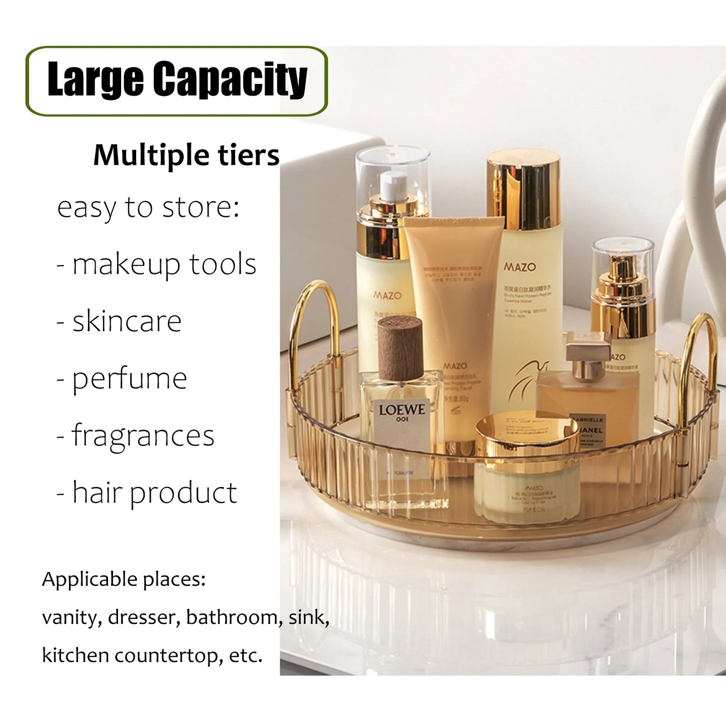Rotating Makeup Organizer
