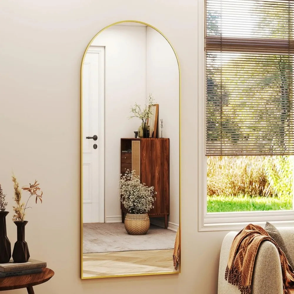 Framed Arched Full-Length Mirror