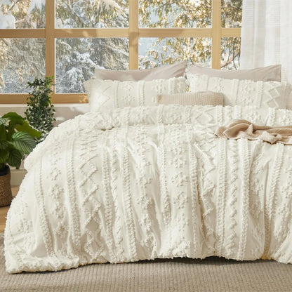Bedsure Tufted Boho Comforter Set