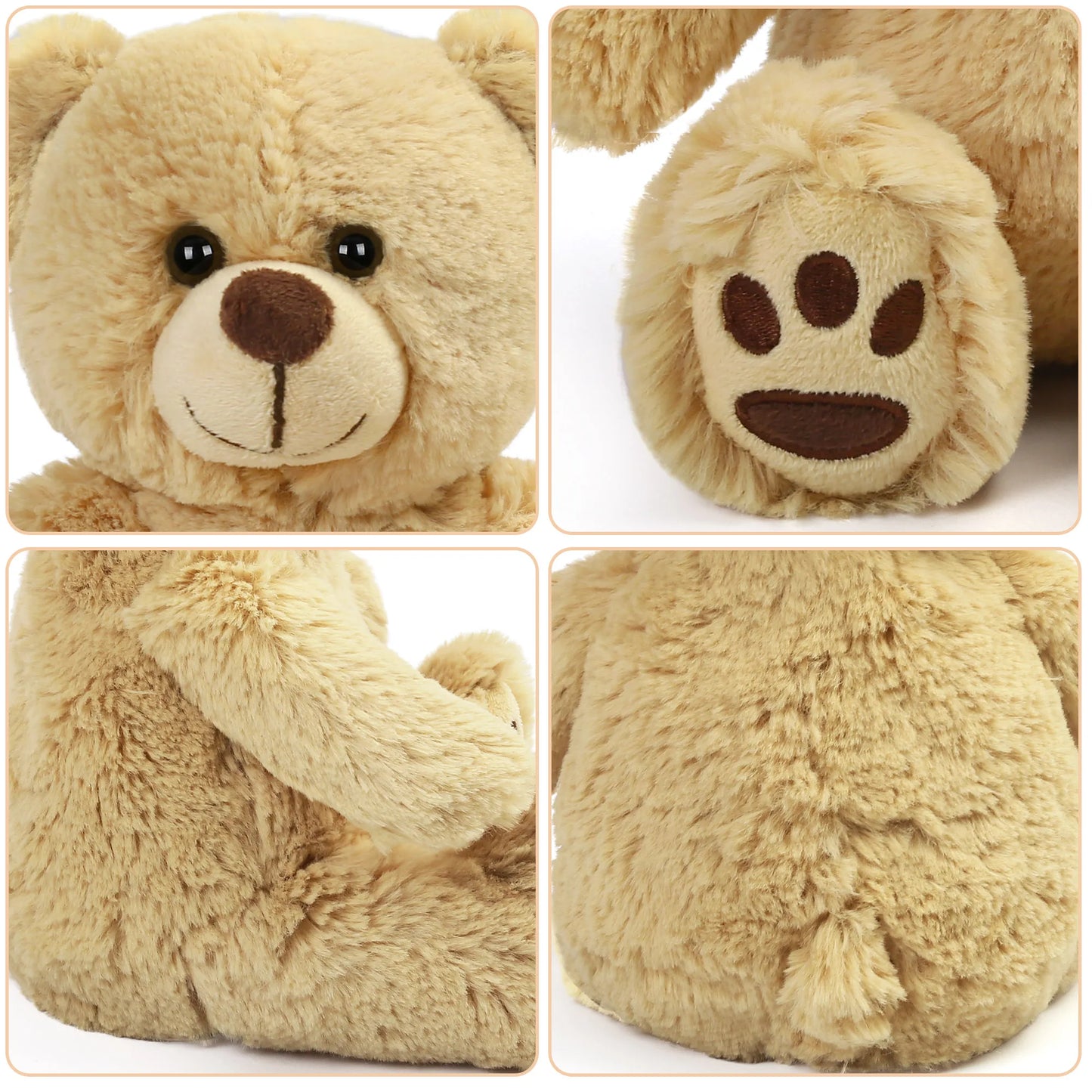 8''  Stuffed Brown Teddy Bear Plush Toy