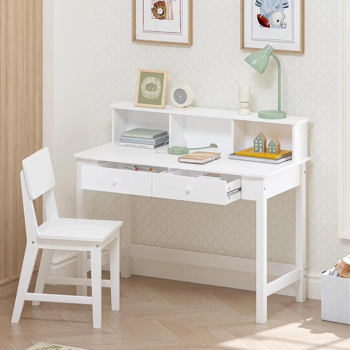 Kids Wooden Study Desk and Chair