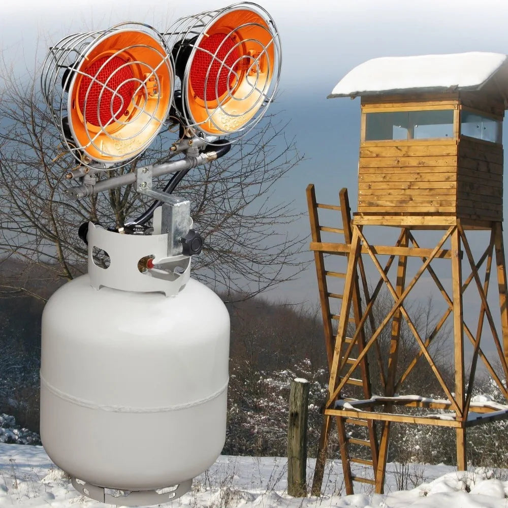 Double Burner 30,000 BTU Outdoor Propane Heater