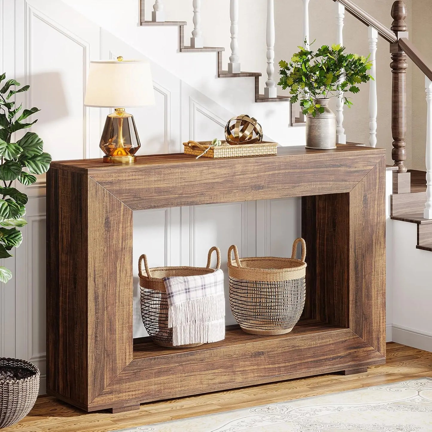 Entryway Table with Storage Space