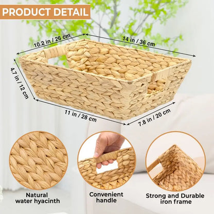 6 Count Wicker Baskets With Handles