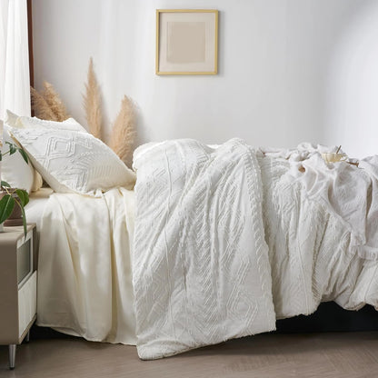 7-Pcs Bohemian tufted Comforter sets