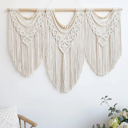 Large Macrame Boho Wall Hanging  43"x32"