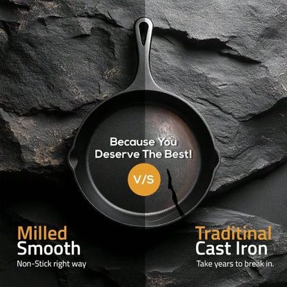 Cast Iron Frying Pan Non-Stick Skillet