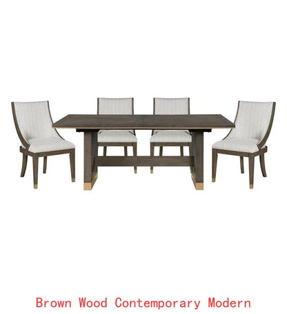 9-Piece Dining Set with Extension Table and 8 Armchairs