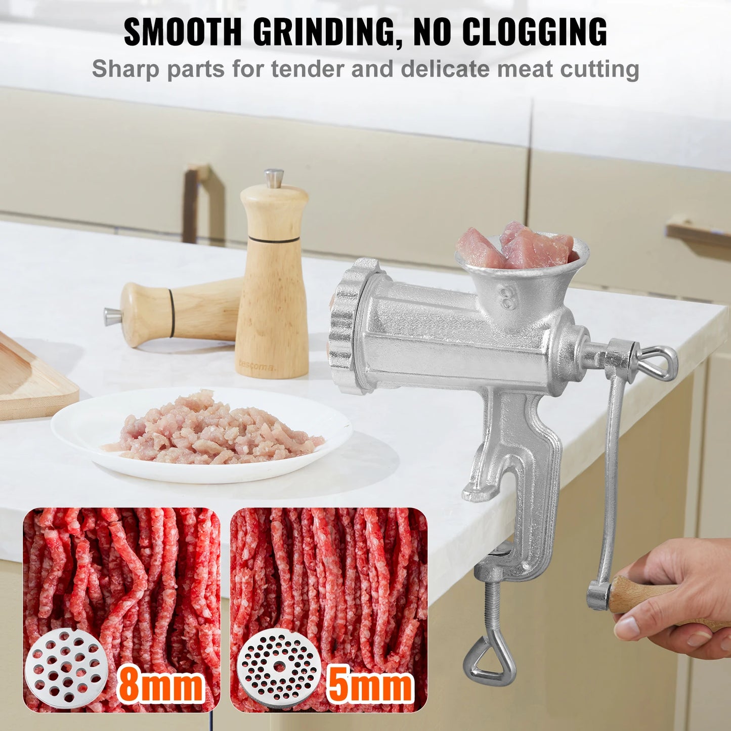 Heavy Duty Manual Cast Iron Meat Grinder