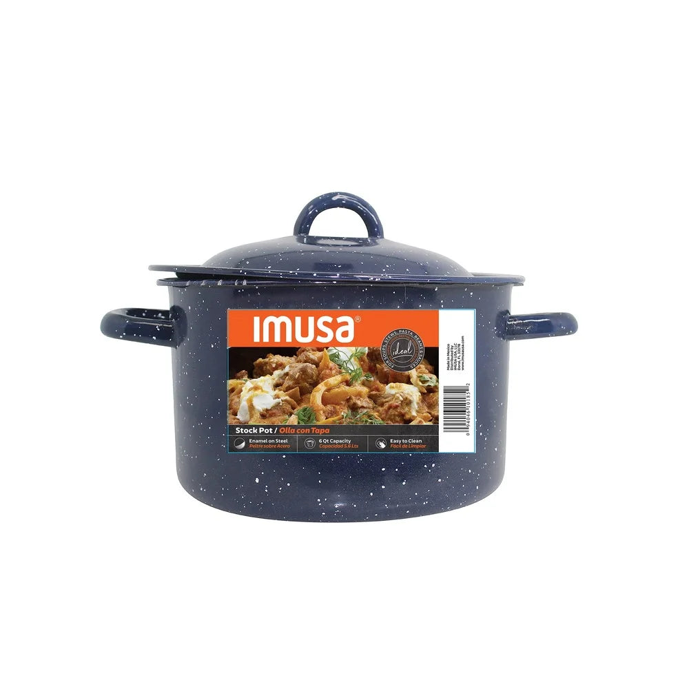 Enamel Stock Pot  with Double Handles