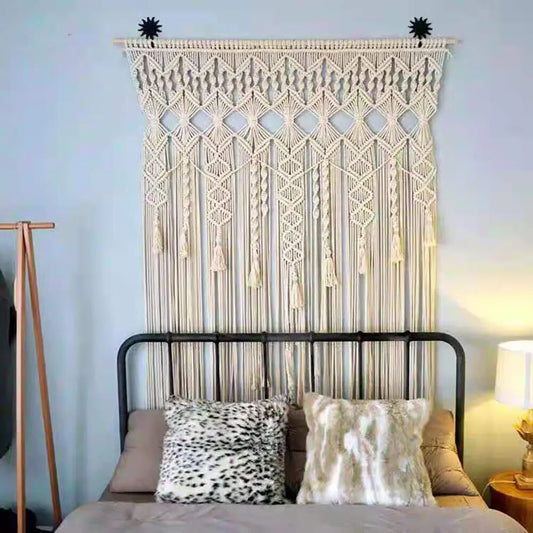 Macrame Woven Wall Hanging Boho Tapestry
