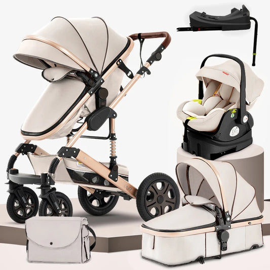 3 in 1 Baby Stroller, Pram With Base