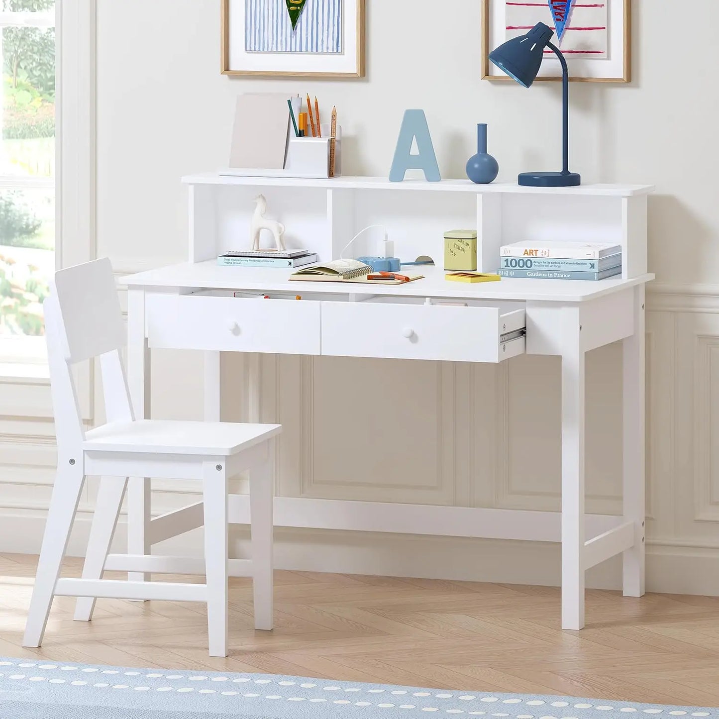 Kids Wooden Study Desk and Chair