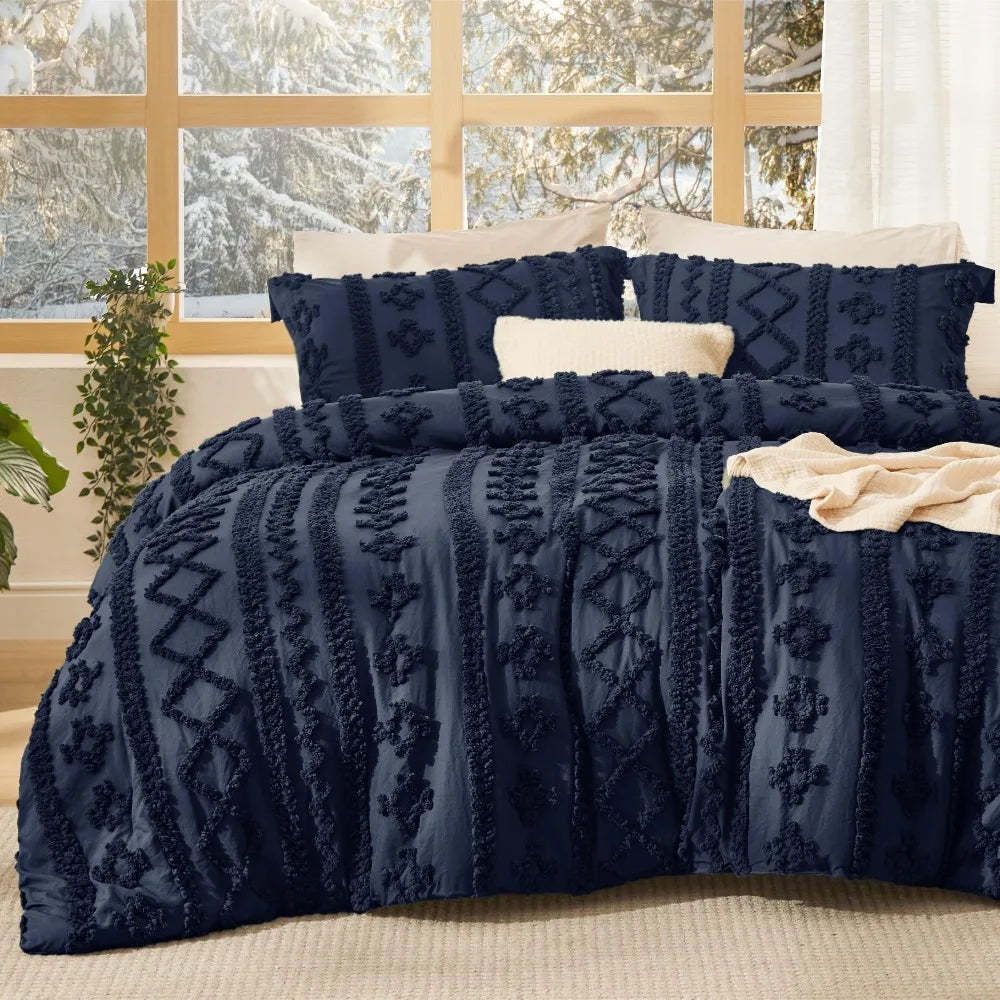 Bedsure Tufted Boho Comforter Set
