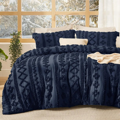 Bedsure Tufted Boho Comforter Set