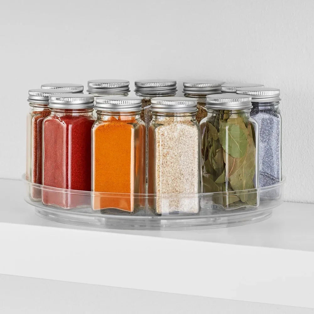 Clear Plastic Turntable Organizer