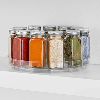 Clear Plastic Turntable Organizer