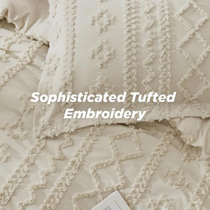 Bedsure Tufted Boho Comforter Set