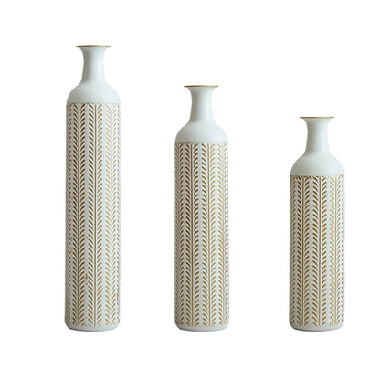 Floor Metal Vase 3-piece Set
