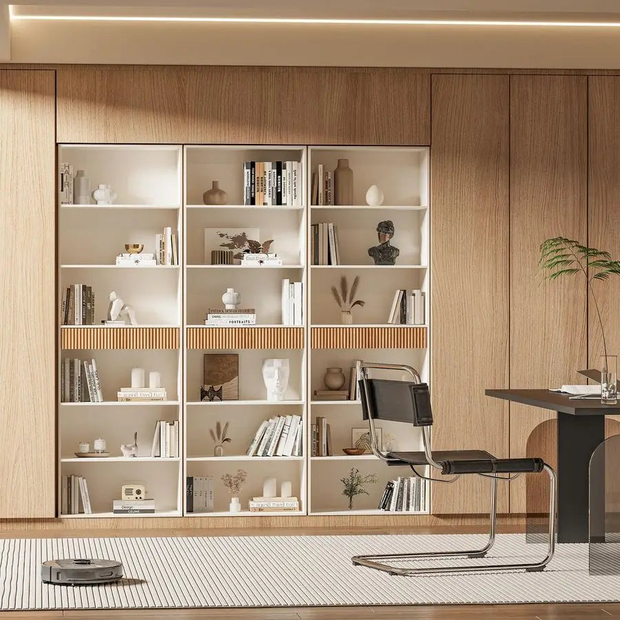 7 Tier Bookshelf with Storage Drawer
