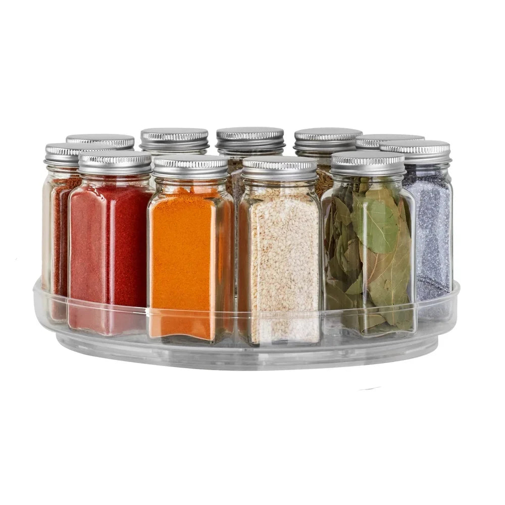 Clear Plastic Turntable Organizer