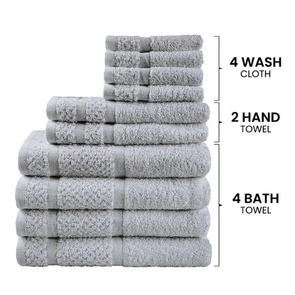 10 Piece Durable Soft Towel Set