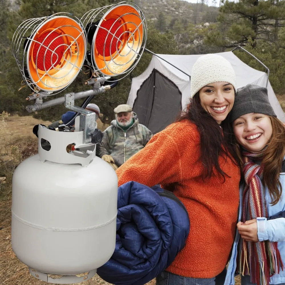 Double Burner 30,000 BTU Outdoor Propane Heater