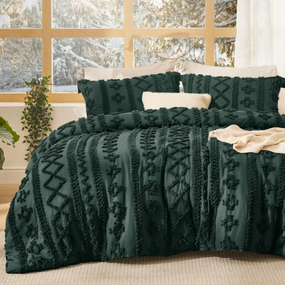 Bedsure Tufted Boho Comforter Set