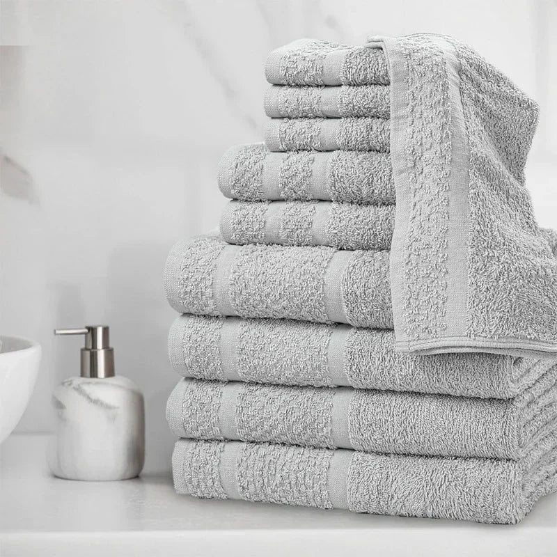 10 Piece Durable Soft Towel Set