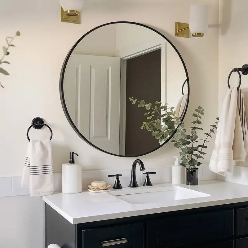 24.2"x24.2" Round Mirror