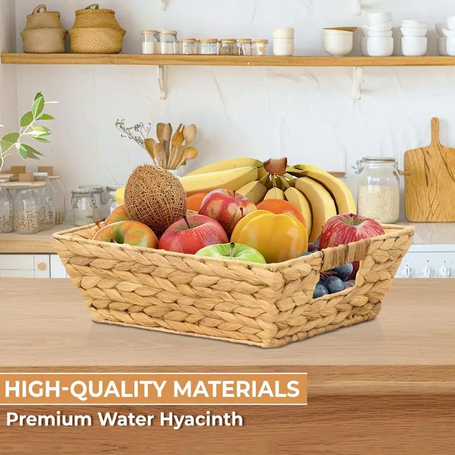 6 Count Wicker Baskets With Handles
