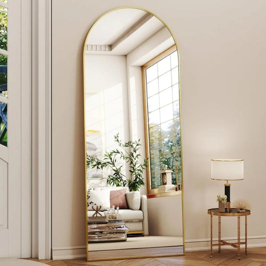 Framed Arched Full-Length Mirror