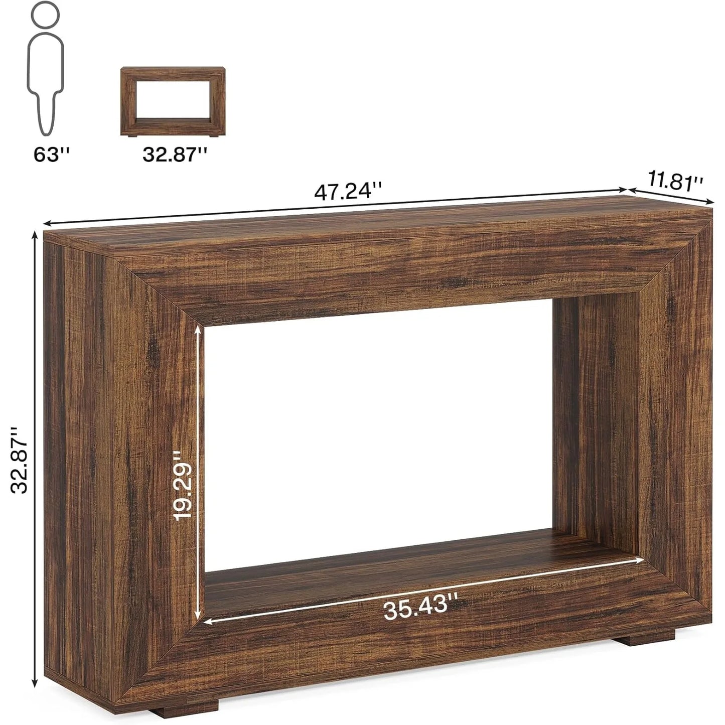 Entryway Table with Storage Space
